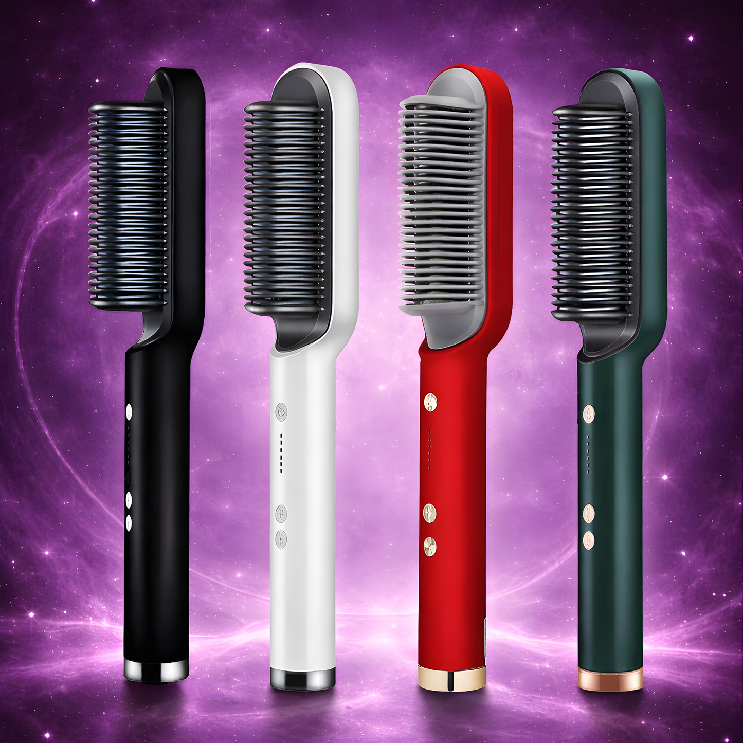 Plancha y Cepillo 2 en 1: Alisa y Da Brillo al Instante